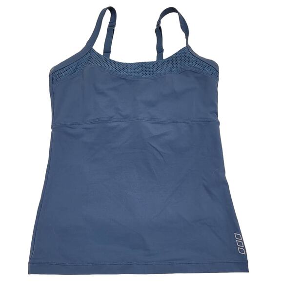 Lorna Jane Women's Blue Built In Bra Tank Top XS No Size Tag - Picture 1 of 4